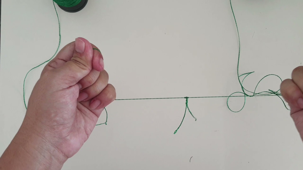 como emendar linha de seda/ linha de polipropileno