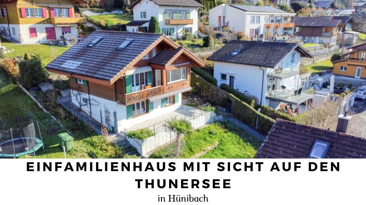 Einfamilienhaus mit Sicht auf den Thunersee in Hünibach - VERMIETET
