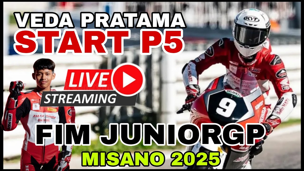 LIVE 🇮🇩 VEDA PRATAMA STARTING GRID BARISAN 2 di FIM JuniorGP Misano 2025 
