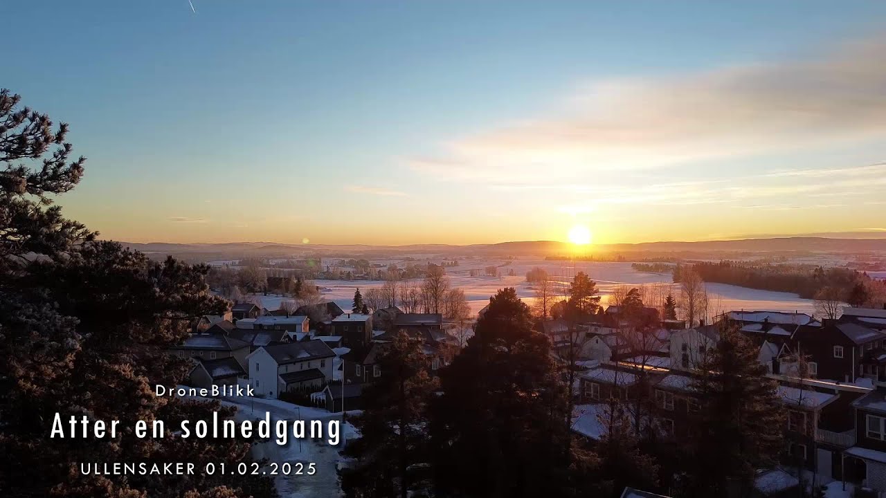 Atter en solnedgang over Romerike.