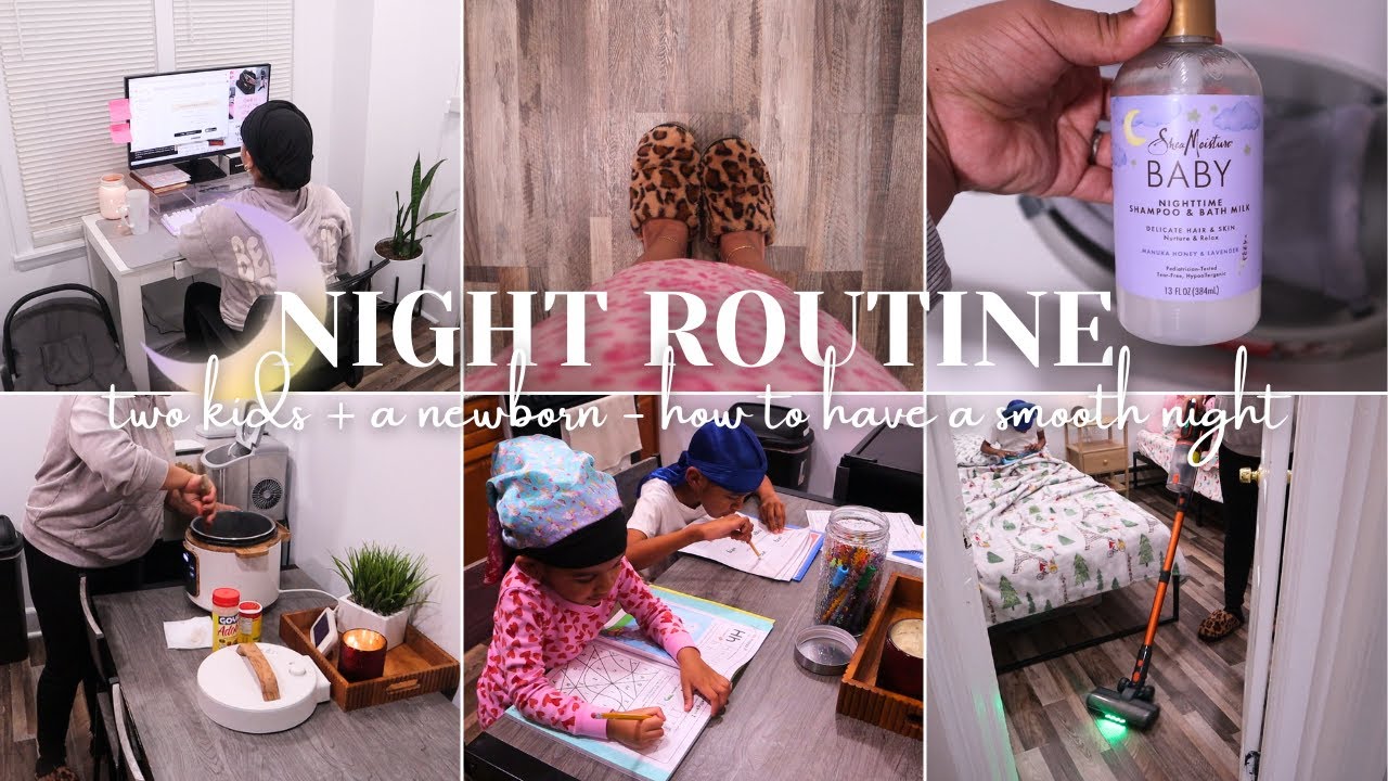 🌙SOLO POSTPARTUM MOM OF THREE NIGHT ROUTINE | REALISTIC NIGHT HOMEMAKING