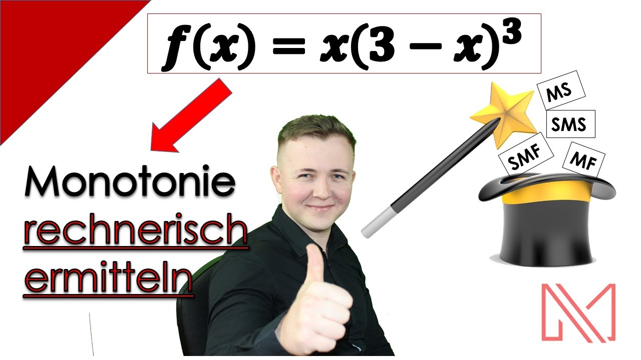 Monotonieverhalten rechnerisch bestimmen |👌 ganz easy erkl&auml;rt | f&uuml;r dein Mathe Abitur