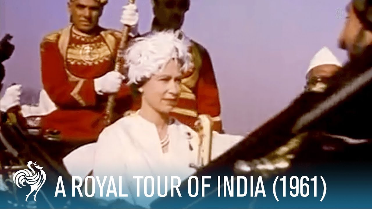 Queen Elizabeth II & Prince Philip: The Royal Tour of India Pt. 1 (1961) | British Pathé