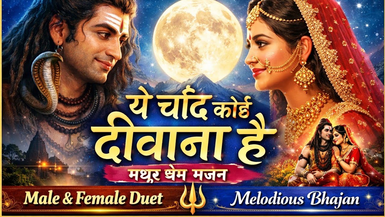 ये चाँद कोई दीवाना है | Shiv Parvati Melodious Bhajan | Male Female Duet | Filmi Style