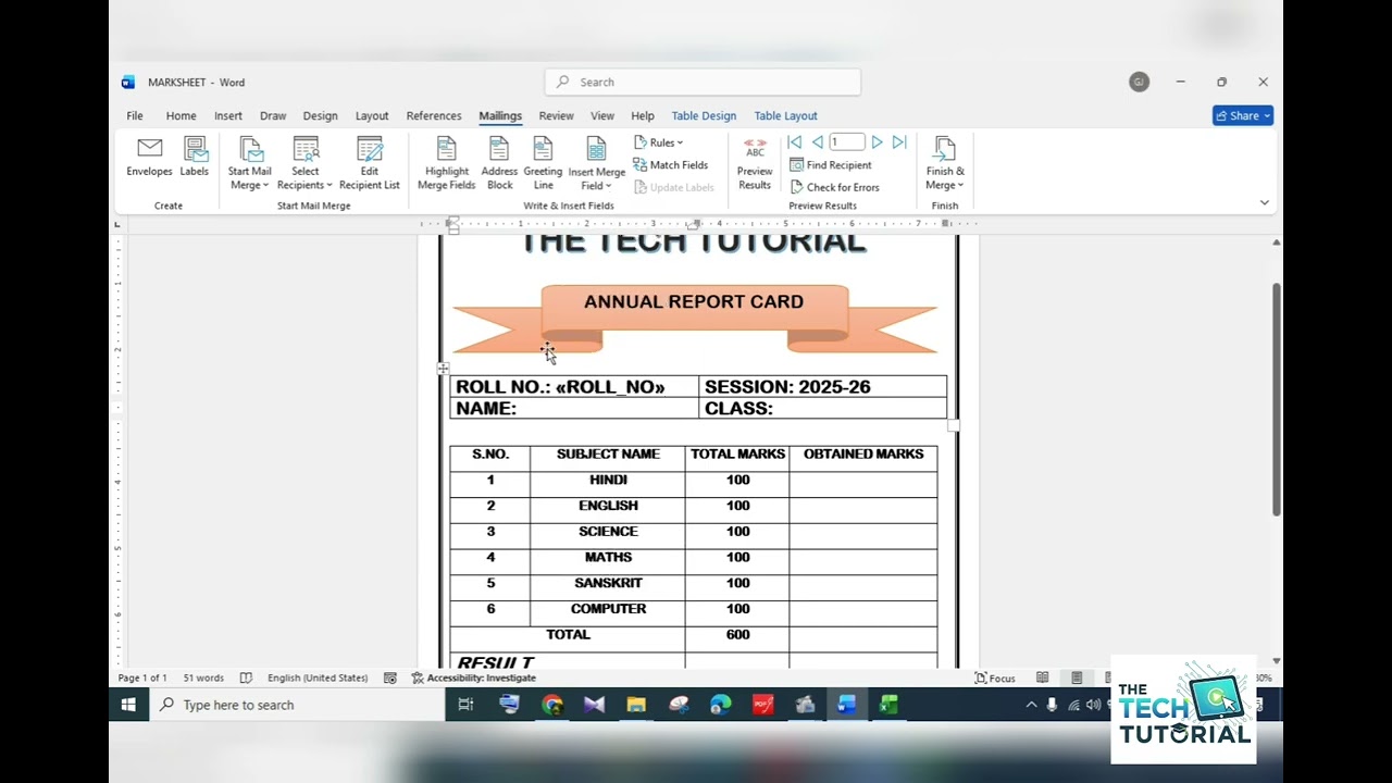 How to print student report card.