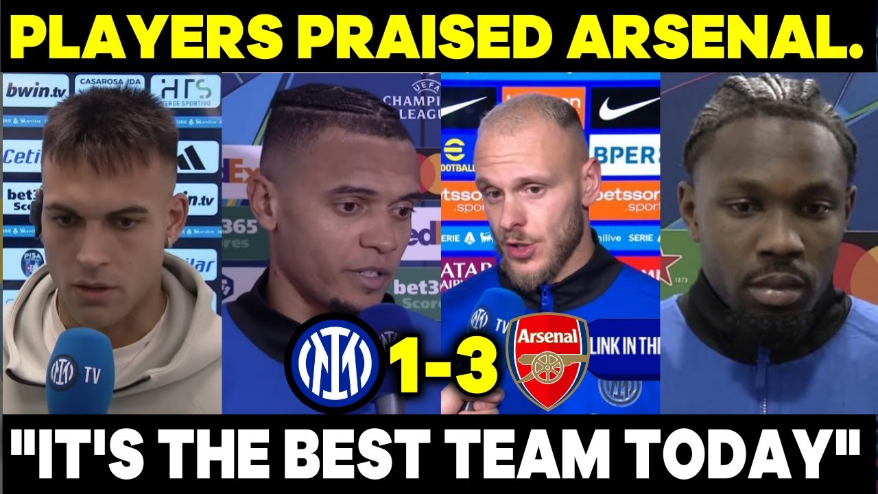 🤣SHOCKED! LOOK WHAT THE INTER PLAYERS SAID AFTER LOSING 1-3 TO ARSENAL...