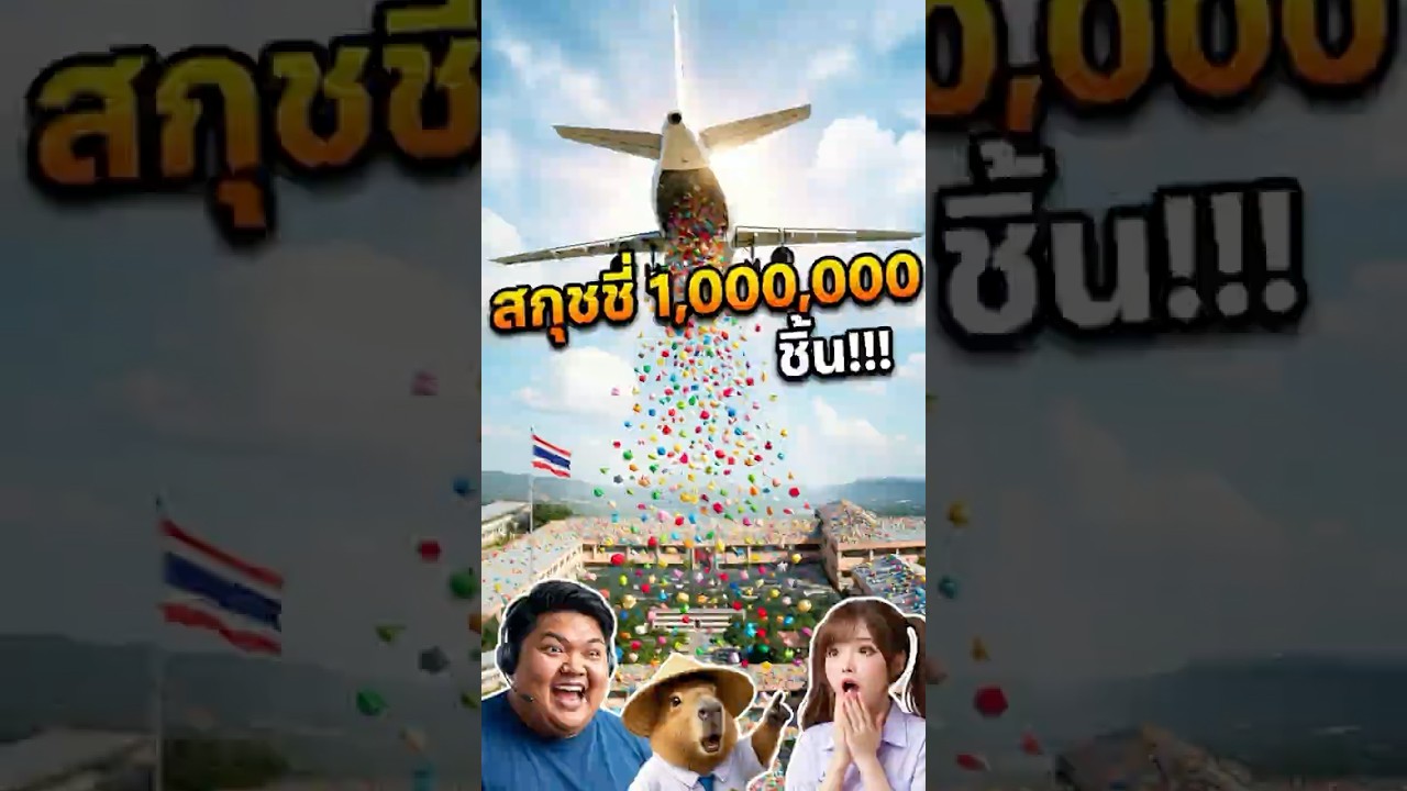 สกุชชี่ 1,000,000 ชิ้น #คาปิบาร่า #พี่กะปิ #capybara #funny #ลุงเก้เอไอตูน #ลุงเก้aitoon