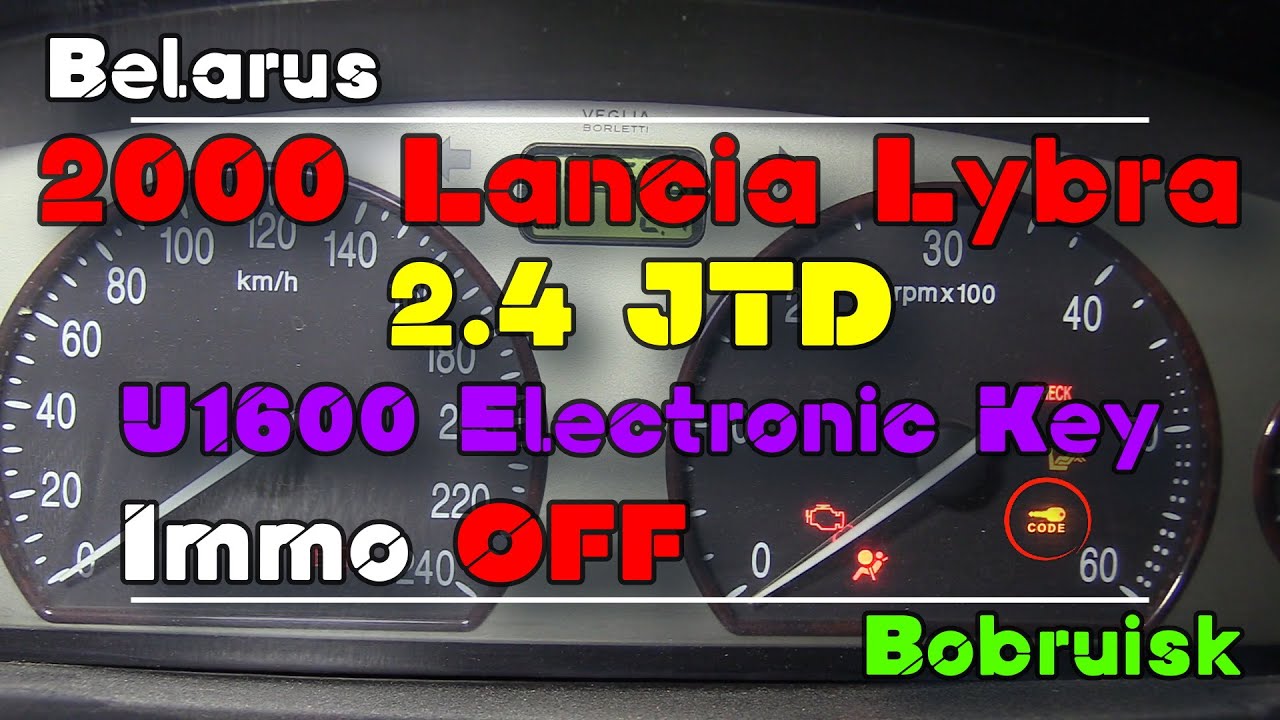 Lancia Lybra 2.4 No Start Immo OFF with SQU OF68 Emulator