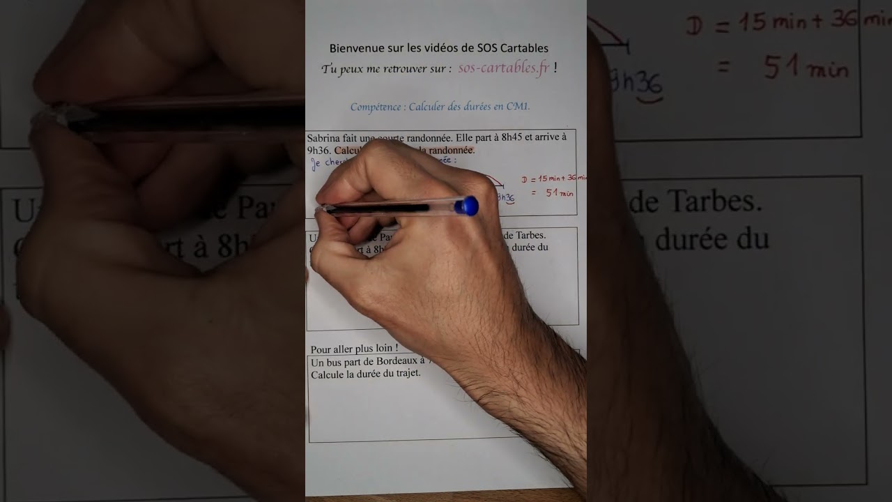Les calculs de durées (1)