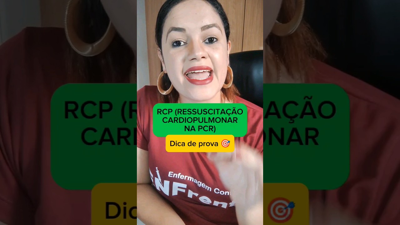RCP (Ressuscita&ccedil;&atilde;o Cardiopulmonar) na PCR #enfermagemparaconcursos #enfermagem #pcr