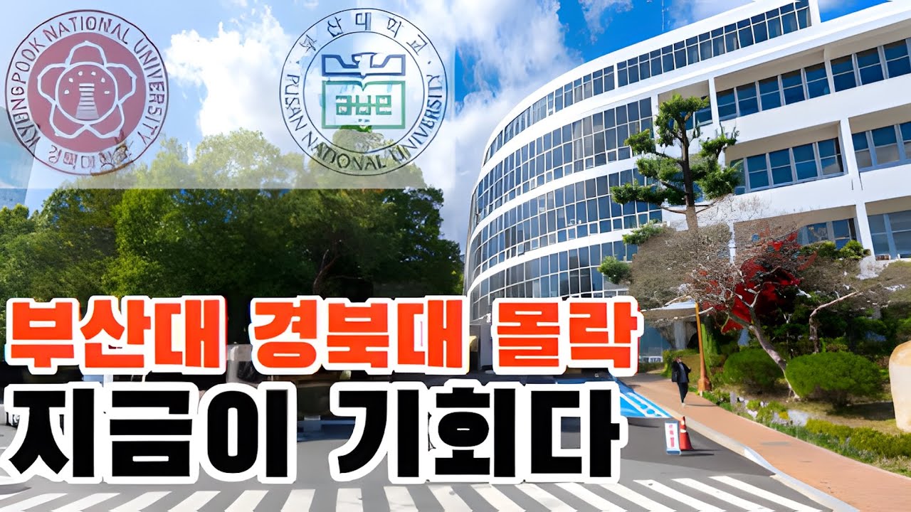 부산대 경북대를 무조건 가야하는 단순한 이유