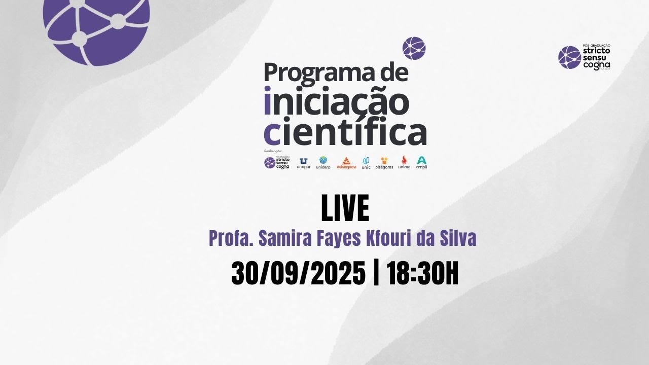 Live Abertura - Programa de Iniciação Científica