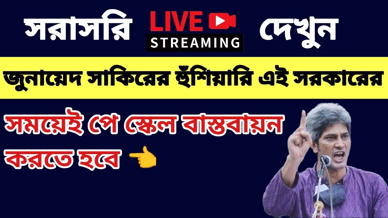 জুনায়েদ সাকিরের হুঁশিয়ারি এই সরকারের সময়েই পে স্কেল বাস্তবায়ন করতে হবে | pay scale update 2025