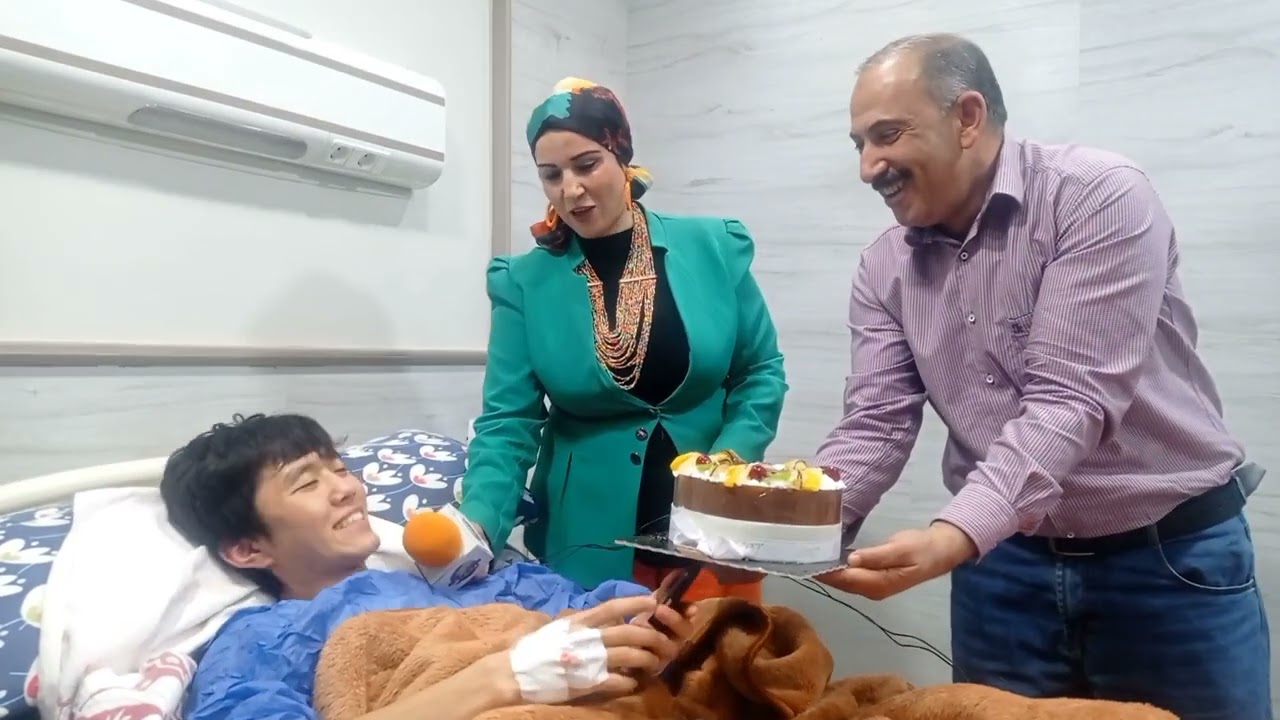 تعالوا شوفوا عيد ميلاد علي كازاخستان الجنسيه من داخل مستشفى الفضالي بطنطا