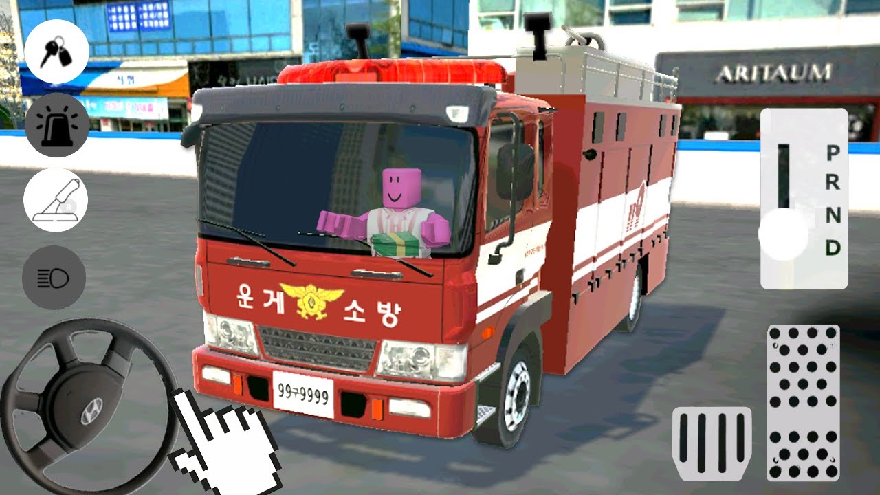 [3D 운전게임] 소방차를 몰고서 불을 끄러다녀요!!! 10번끄면 구급차를 준대요!!
