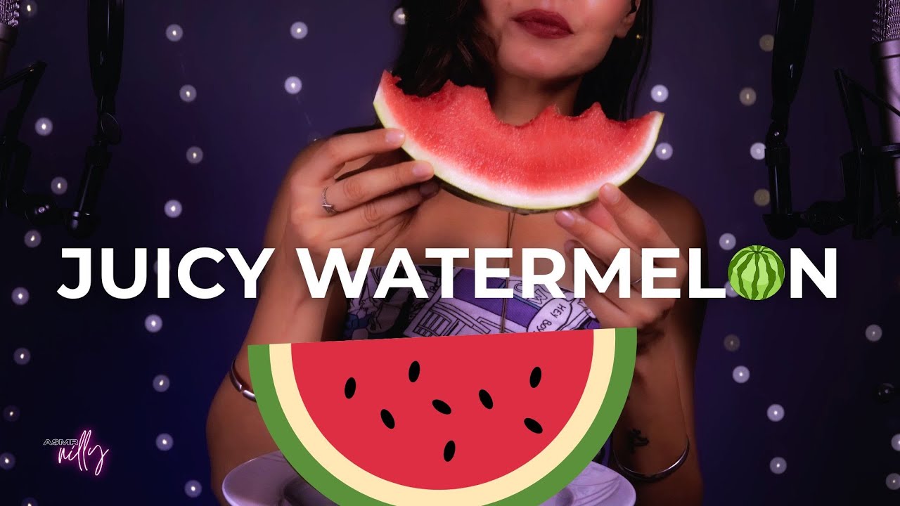 Watermelon Eating ASMR 🍉 No Talking | Juicy & Satisfying Sounds