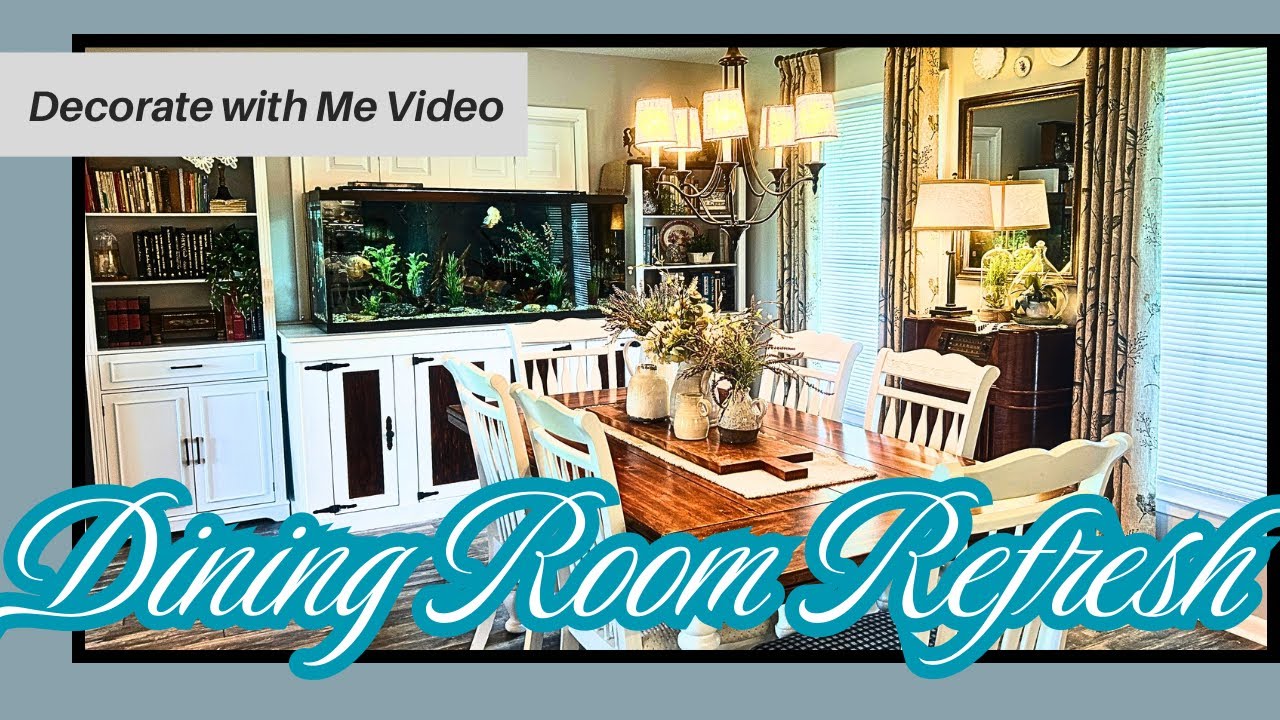 Dining Room Refresh/ Sedeta Bookcases/ Decorate with me Video
