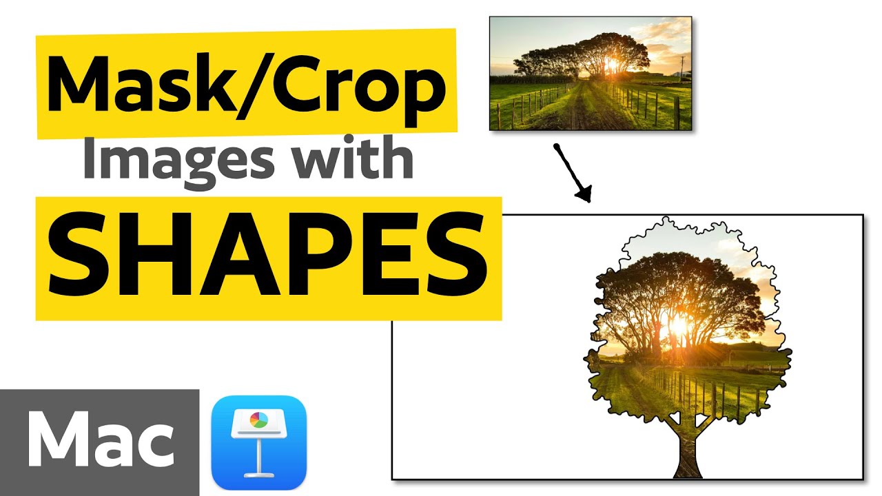 How to Mask/Crop Images with Shapes using Apple Keynote on Mac