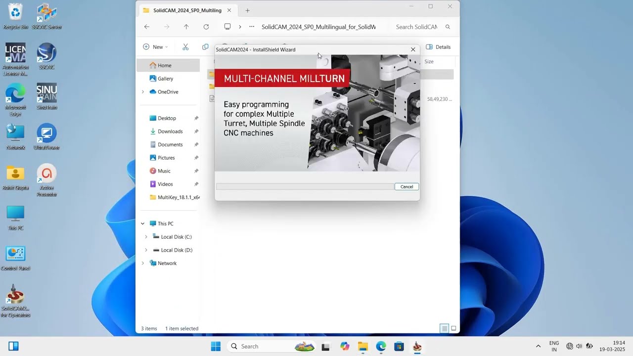 Solidcam 2024 Step-by-Step windows 11 #solidcam #cadcamsoftware#howto
