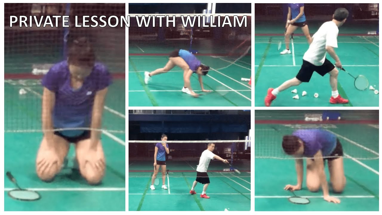 BADMINTON PRIVATE LESSON WITH WILLIAM Part 2