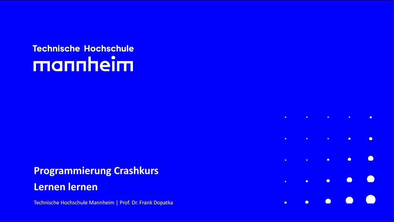 Lernen lernen im Informatikstudium