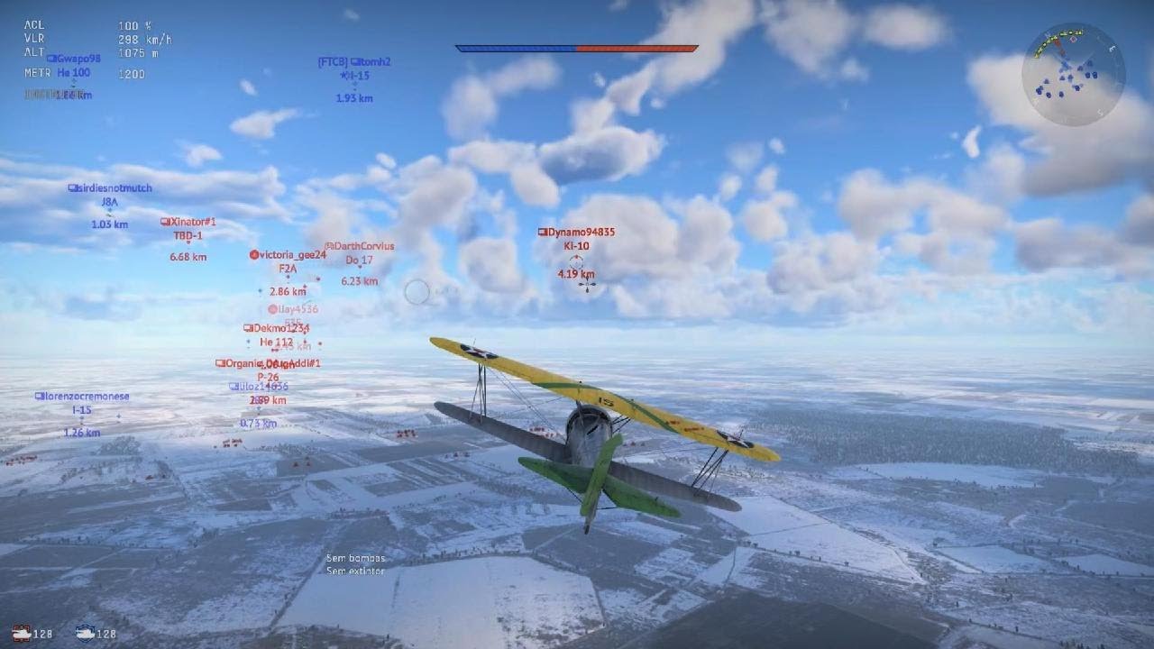 Participando da guerra e solando avioes