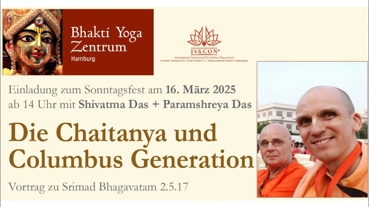 1/2 Vortrag SB 2.5.17 von Paramshreya und Shivatma Prabhu im BYZ am 16.3.25 Sound has been edited