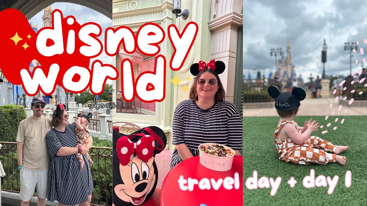 WALT DISNEY WORLD VLOG! 🏰 Travel Day✈️ | MCR-MCO | Saratoga Springs | Day 1 at Magic Kingdom ☀️🩷