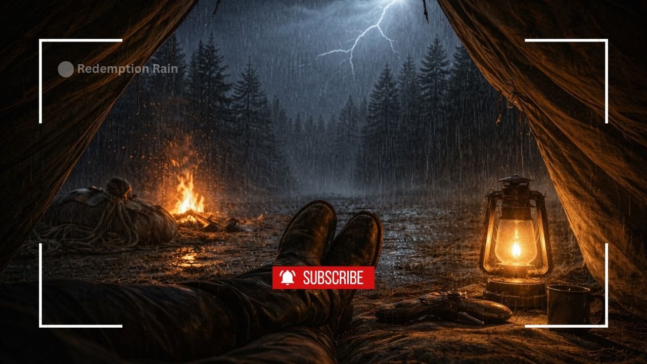 A Quiet Cowboy Night — Arthur Listening to Thunder from His Barn Porch | RDR2 ASMR