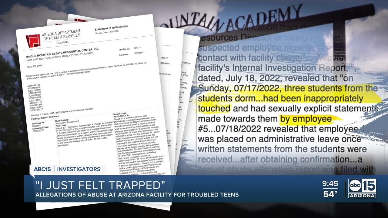 ‘I just felt trapped’  Allegations of abuse at Arizona facility for troubled teens