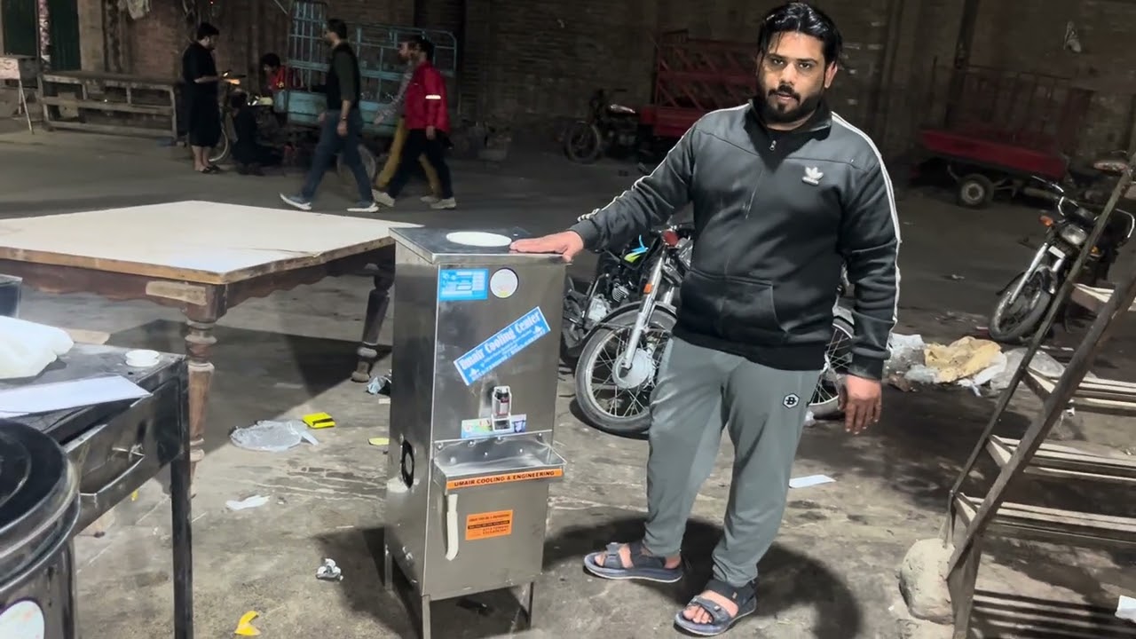 Water dispenser steel body, ￼ non-magnet food grade 20 liter Umair cooling center Faisalabad ￼ yes