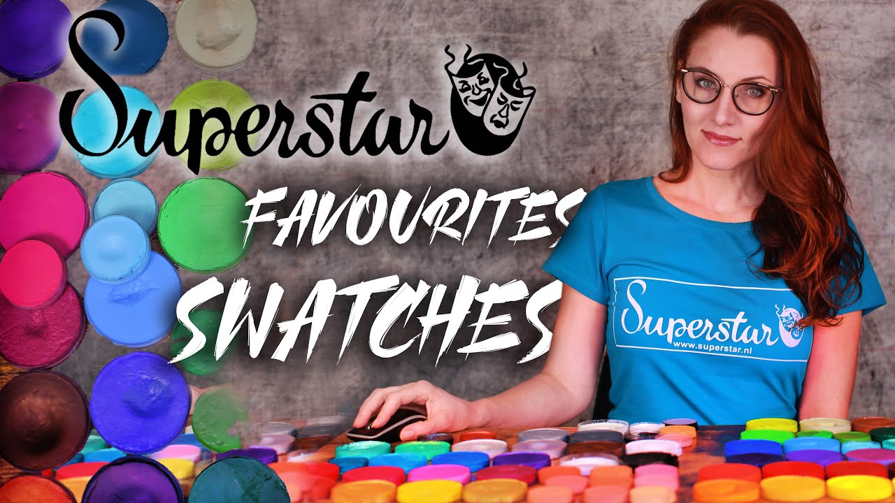 Superstar face paint review | swatches and favourites | Regular, Metallic, Skin, Greyscale colours