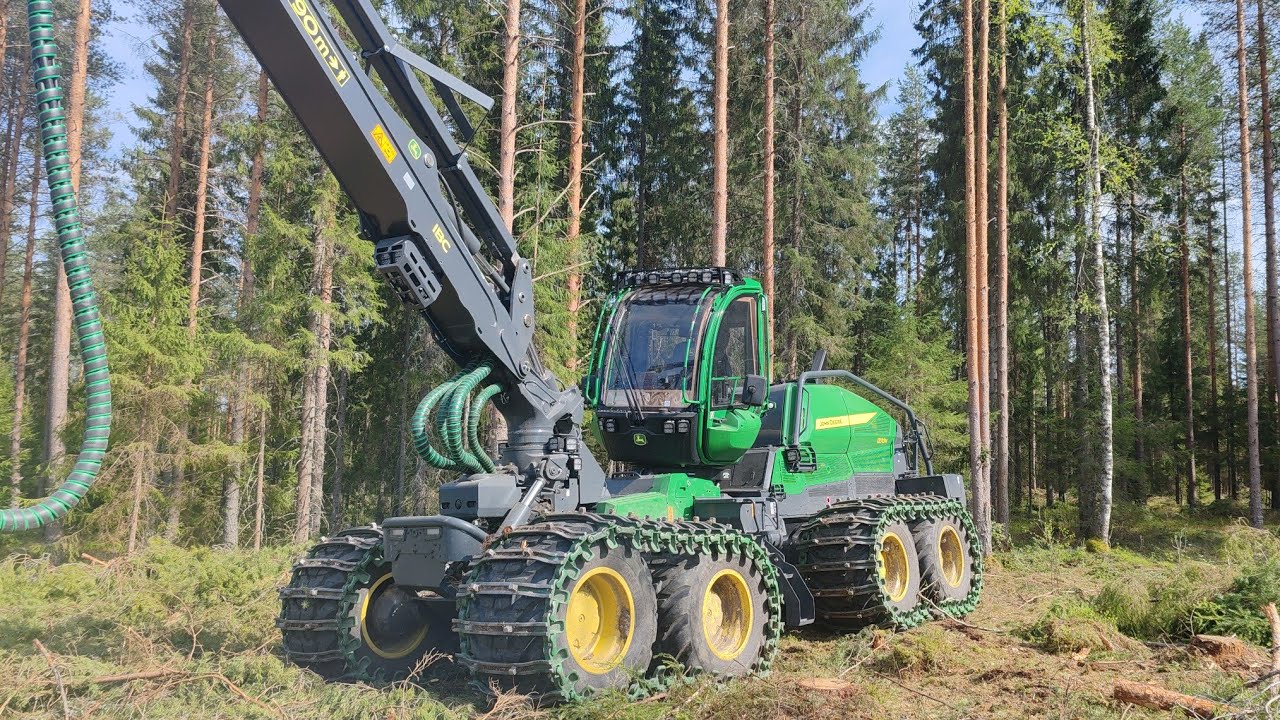 John deere 1270H pieni esittely video... #herra_hirvi #johndeereforestry #newserierH