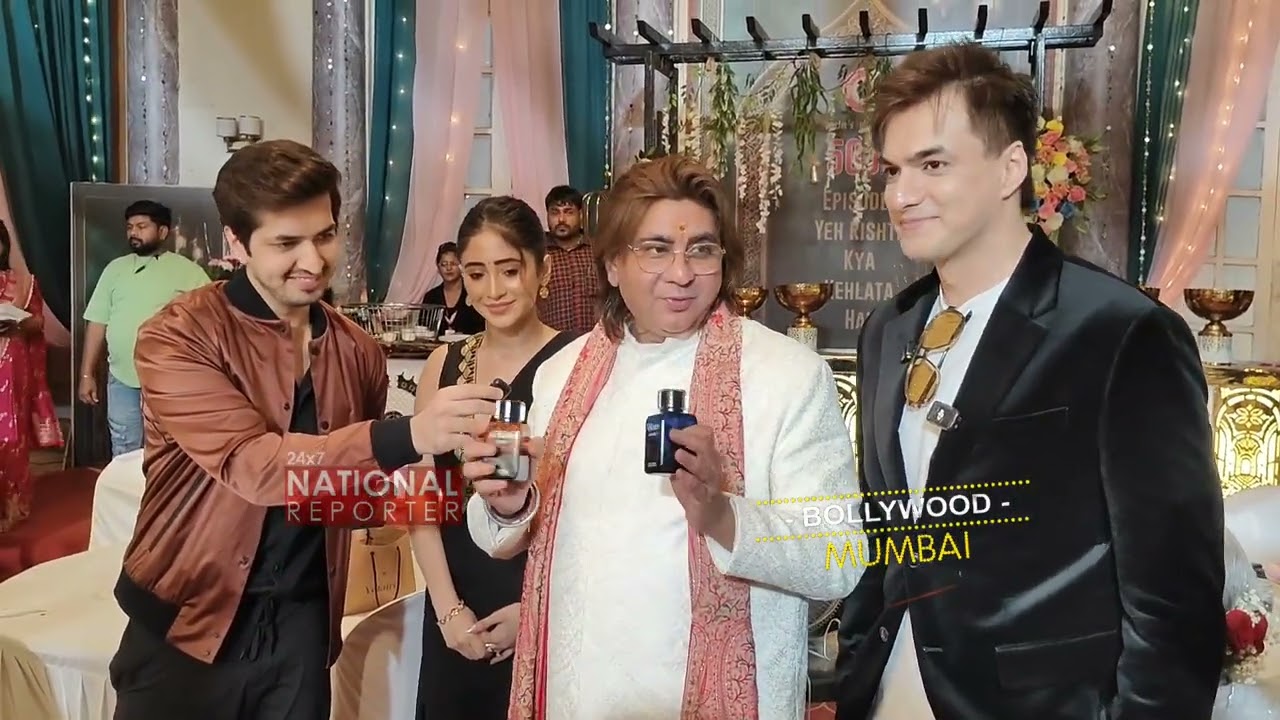Yeh Rishta Kya Kehlata Hai Serial Actor Shivangi Joshi & Mohsin Khan Promotes his Perfume Business 