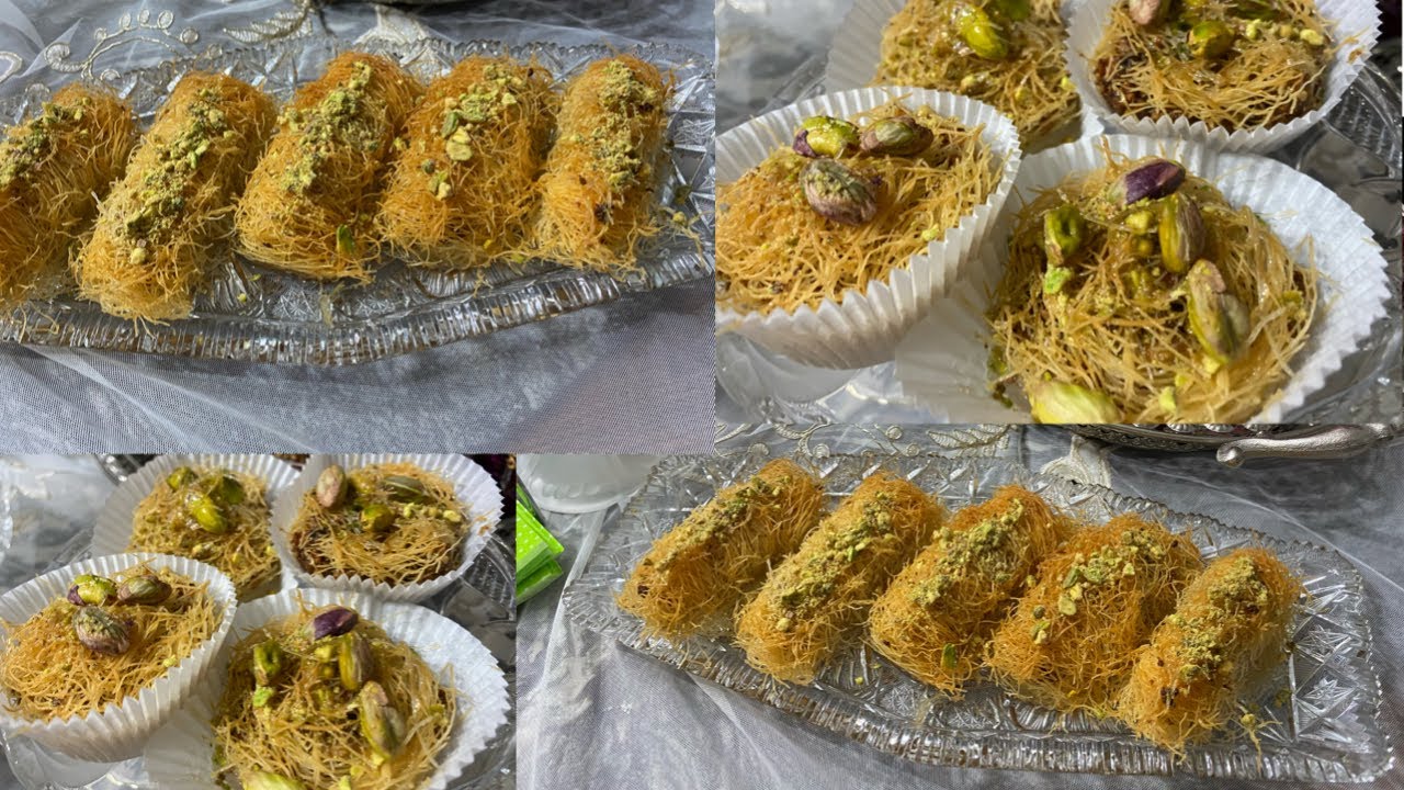 Kadayif recipe the Algerian way/ mom's kadayif recipe/ middle eastern desserts / Algerian cuisine