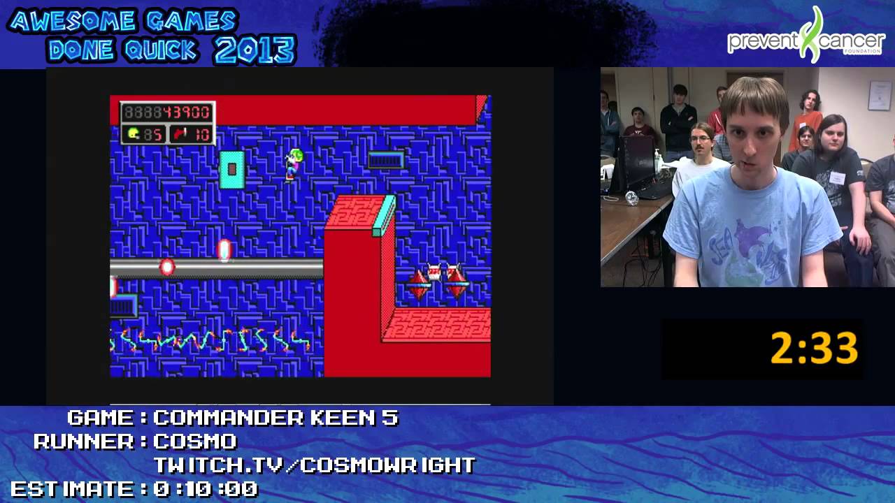 Commander Keen 5 - Speed Run by Cosmo (04:31) at Awesome Games Done Quick 2013 [PC]