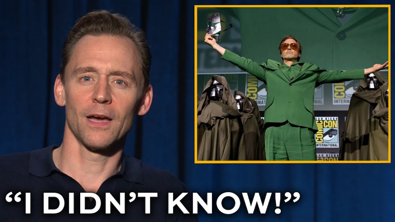 Tom Hiddleston texted Kevin Feige when he heard Robert Downey Jr. was returning as Doctor Doom