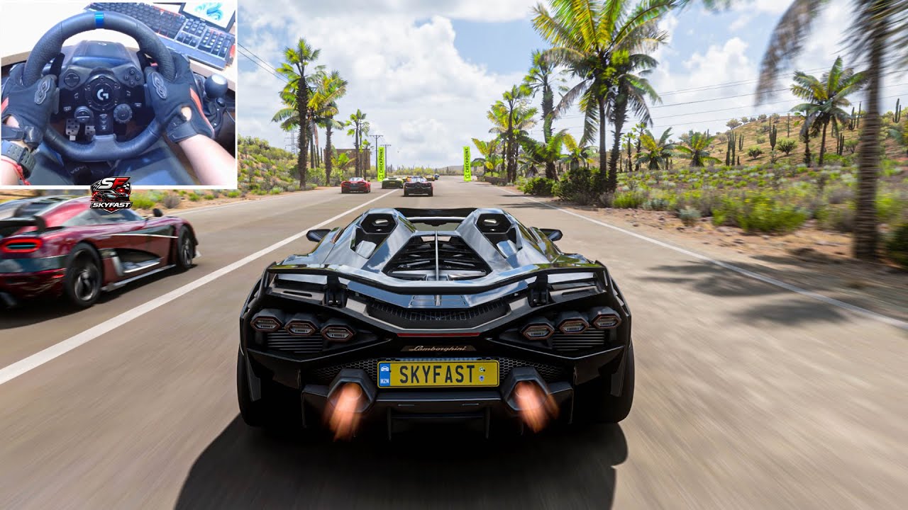 Lambo SIÁN ROASDSTER vs HYPER CARS | Forza Horizon 5 | Logitech G923 Steering Wheel Gameplay