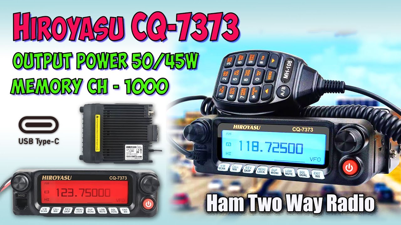HIROYASU CQ-7373 VHF/UHF 50/45Вт ♦ Большой обзор, измерения, тесты.