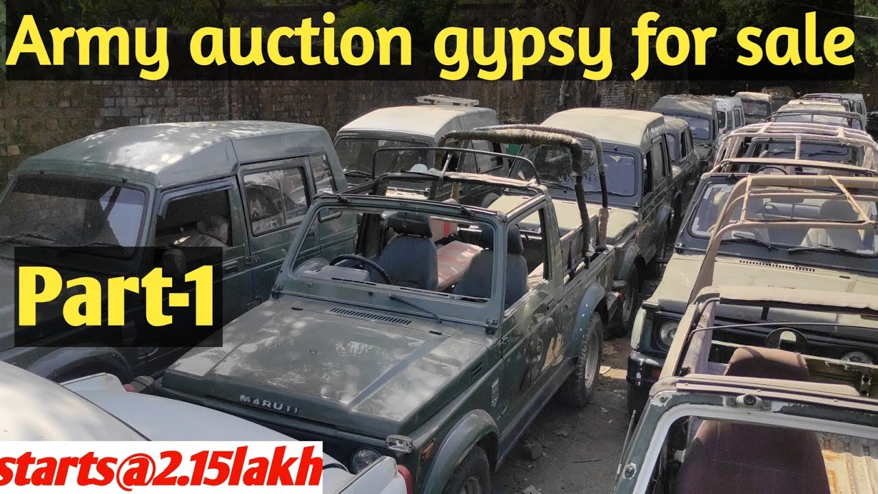 Army auction gypsies for sale in Pathankot at Gandhi Godam//Gypsy for sale //Army auction gypsy