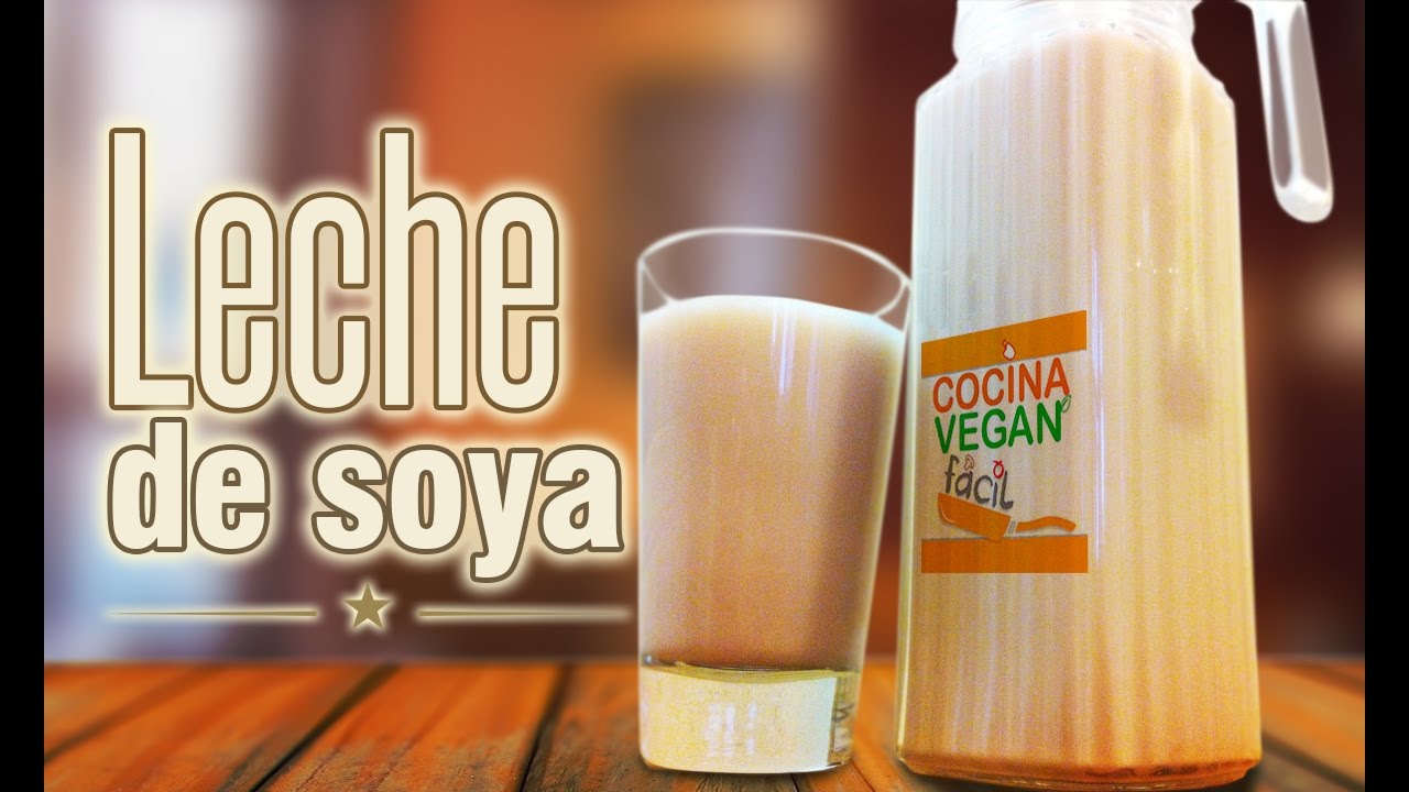 Leche de soya - Cocina Vegan Fácil
