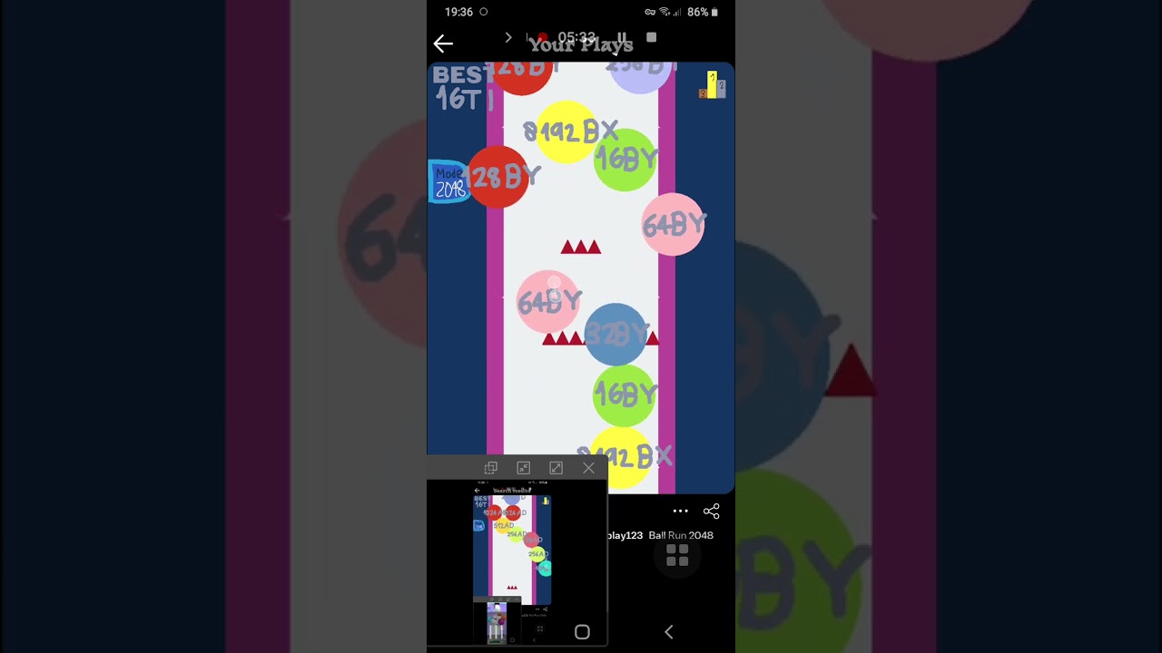 Ball run 2048 69 or 70 videos