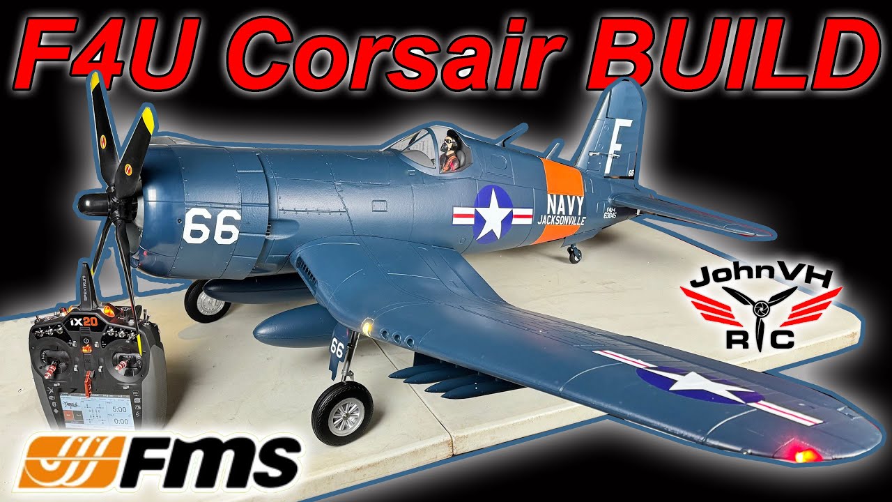 FMS 1700mm F4U Corsair V3 UNBOXING & BUILD @fmsmodelRC