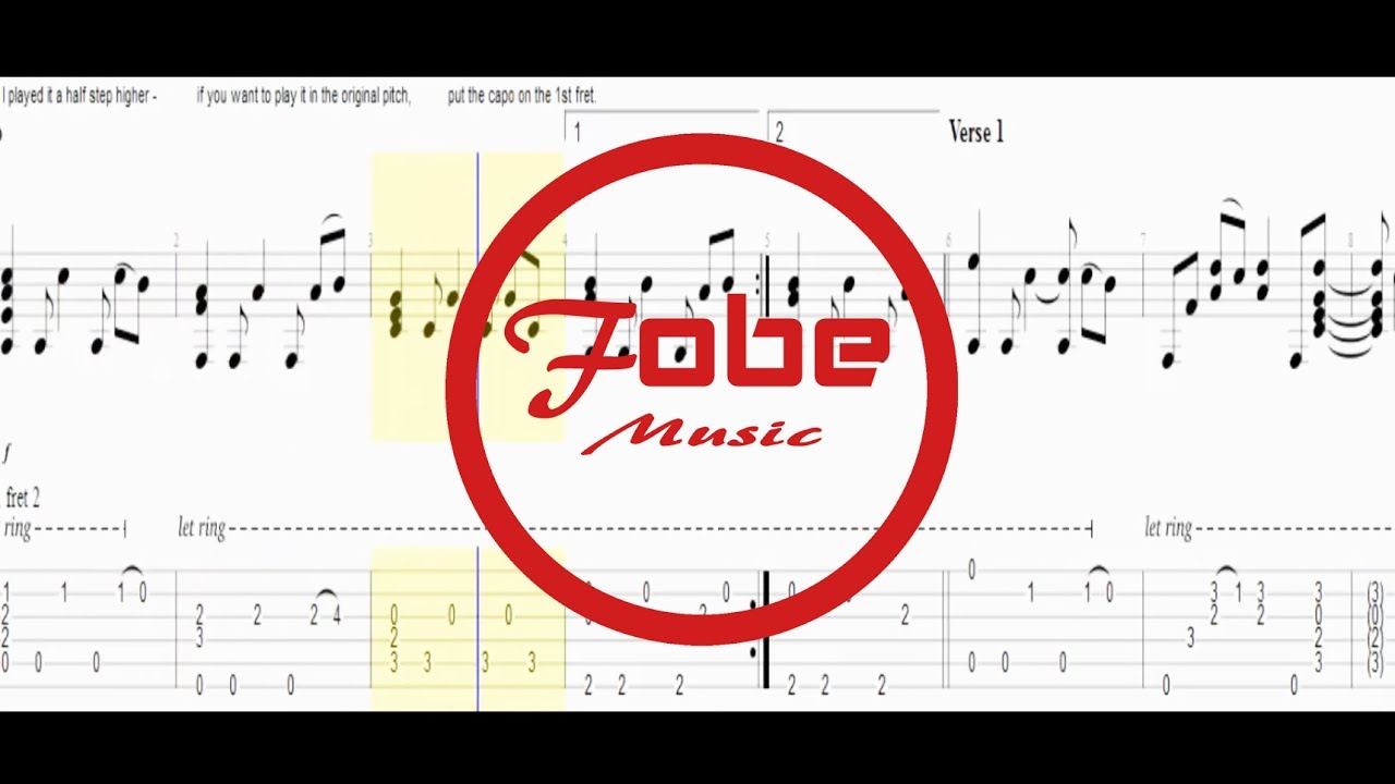 Queen - Bohemian Rhapsody / Guitar Acoustic Tab HD