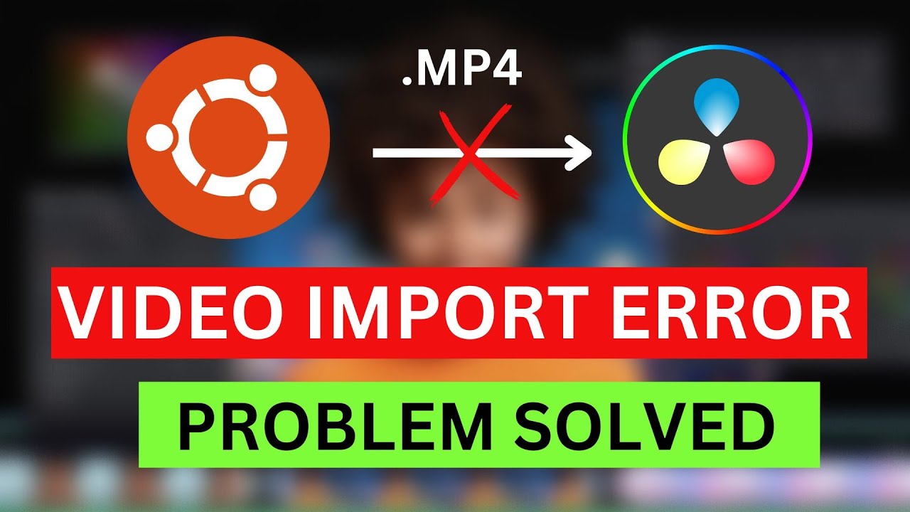 How To Fix Davinci Resolve Video Import Error For Linux!