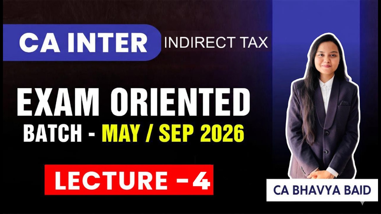 CA Inter GST FastTrack Revision | Concept of Supply | May 2026 | FREE OF COST | NAHTA CLASSES