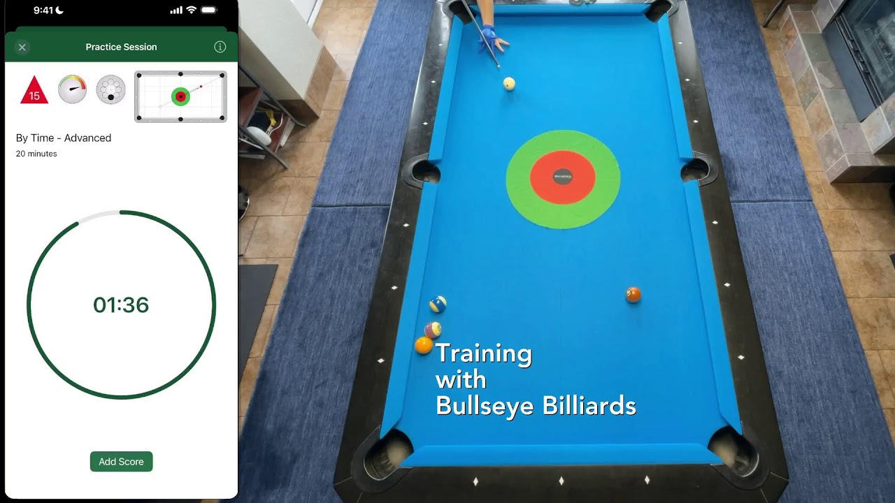 Bullseye Billiards Training Session Fundamental Shot 15