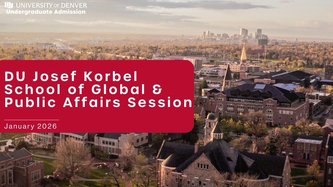 Virtual Open House 2026 | Josef Korbel School of Global & Public Affairs