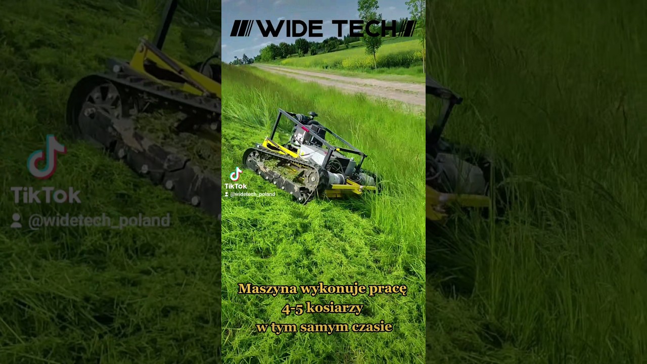 Kosiarki zdalnie sterowane💪  