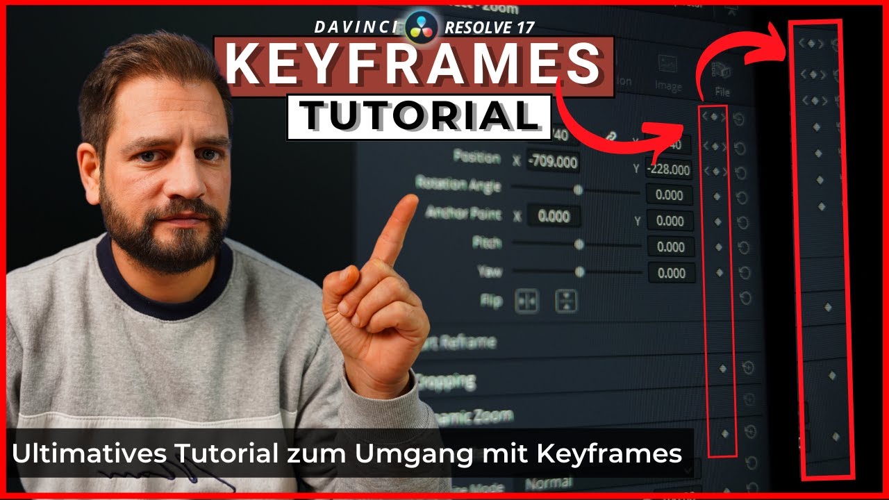KEYFRAMES Davinci Resolve | Wie benutzt man Keyframes | Basic Tutorial
